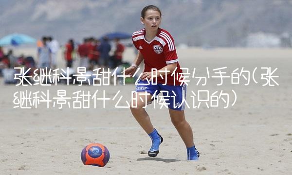 张继科景甜什么时候分手的(张继科景甜什么时候认识的)(1)