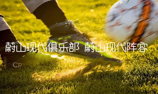 蔚山现代俱乐部 蔚山现代阵容