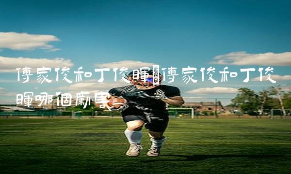 傅家俊和丁俊晖_傅家俊和丁俊晖哪个厉害