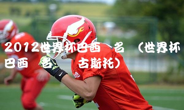 2012世界杯巴西队名单(世界杯巴西队名单奥古斯托)